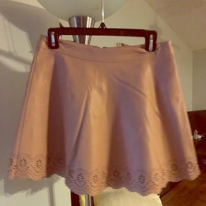 Forever 21 pink vegan leather mini skirt - medium